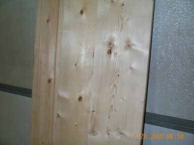 Wood before sanding